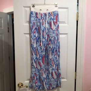 Lilly Pulitzer beach pants red right return